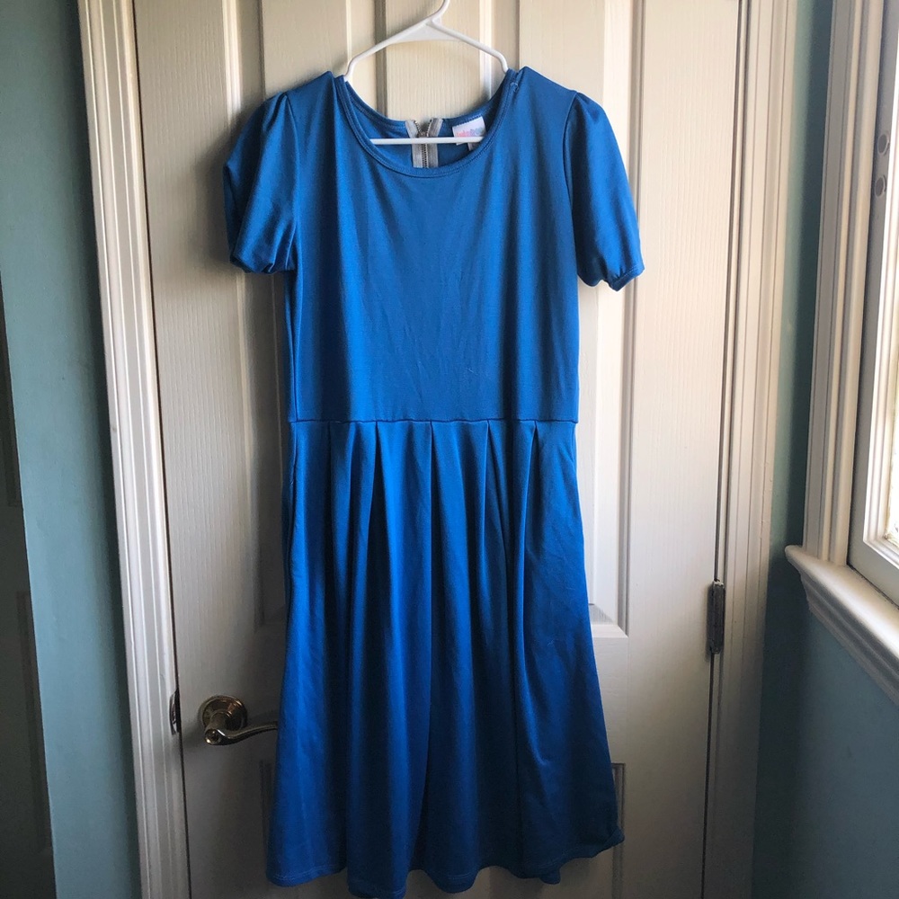 Blue lularoe dress